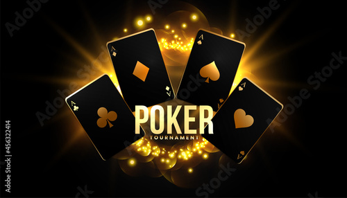 poker game background with playing cards
