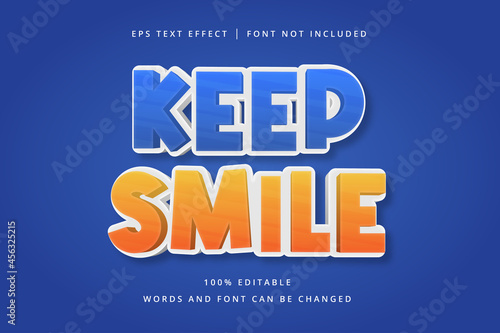 Keep Smile Editable Text Effect