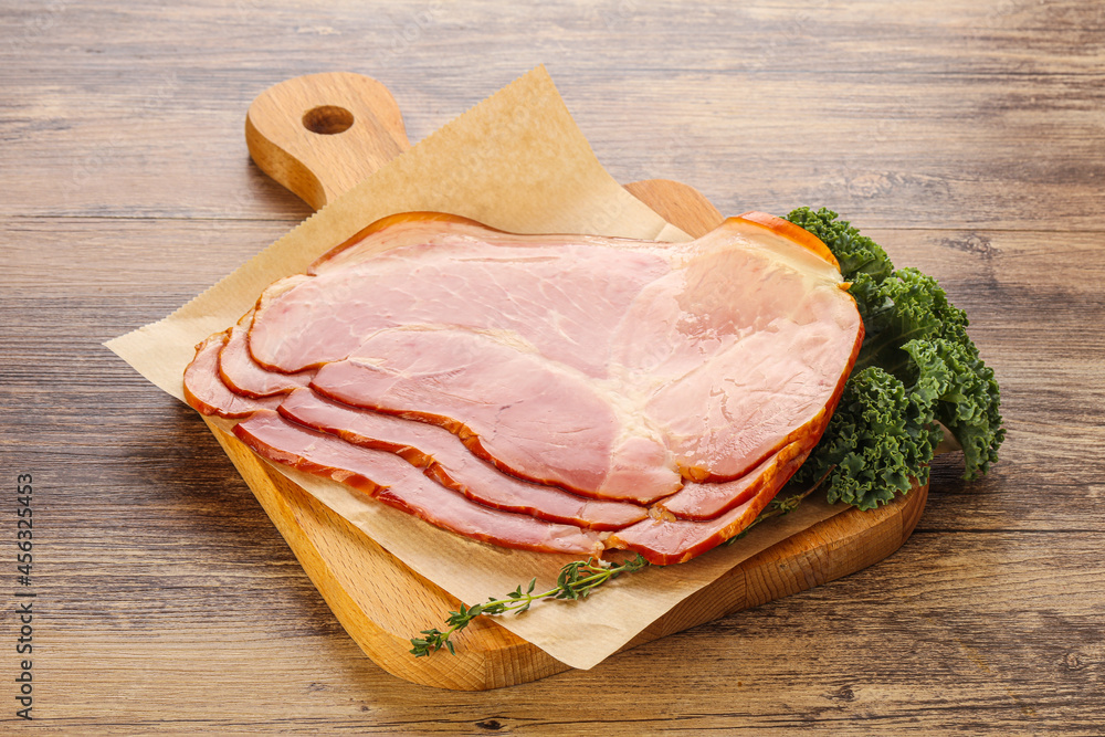 Tasty pork ham snack appetizer Tasty pork ham snack appetizer