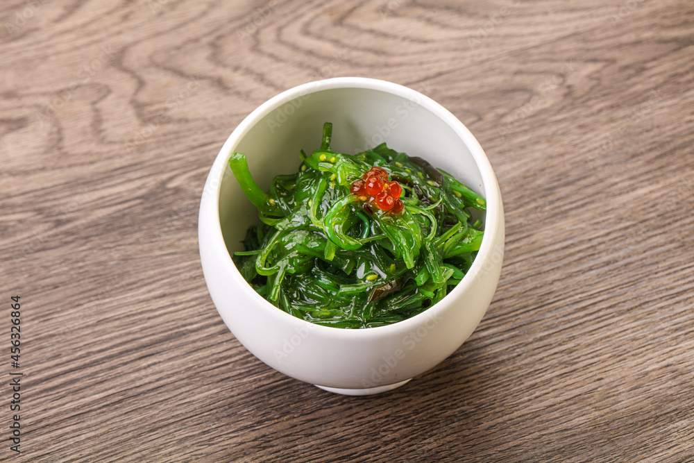 Asian traditional chukka salad in the bowl Asian traditional chukka salad in the bowl