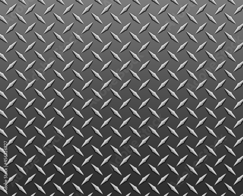 The diamond steel metal sheet texture background, vector illustration.