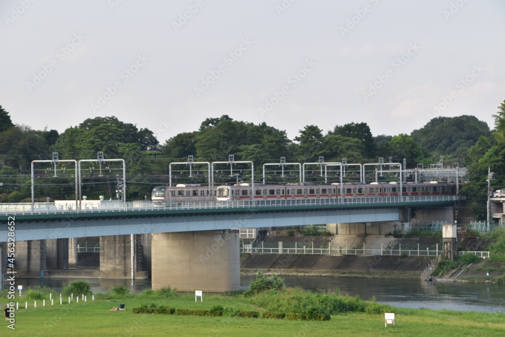 The view of Riverside in Tokyo