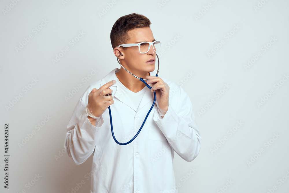 male doctor medical uniform stethoscope hospital male doctor medical uniform stethoscope hospital