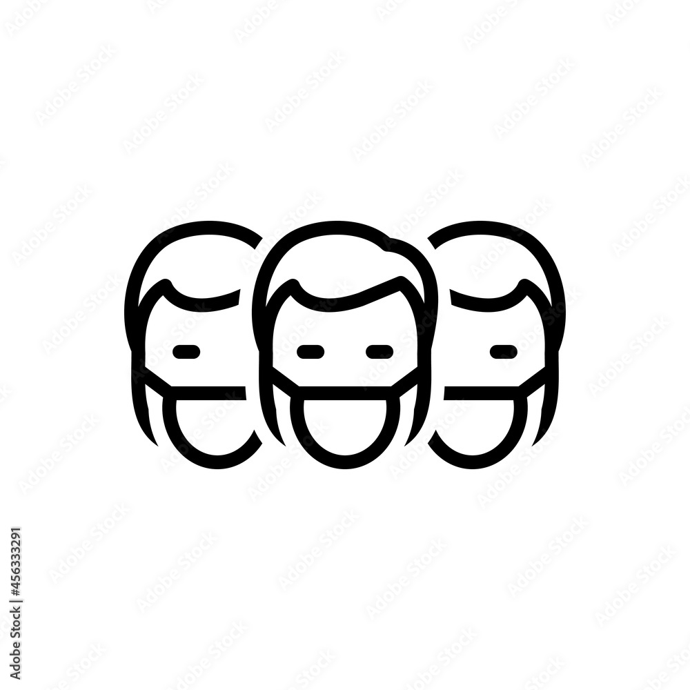 Black line icon for everybody Black line icon for everybody