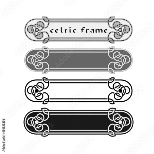 traditional celtic ornament frame i