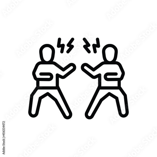 Black line icon for opponent