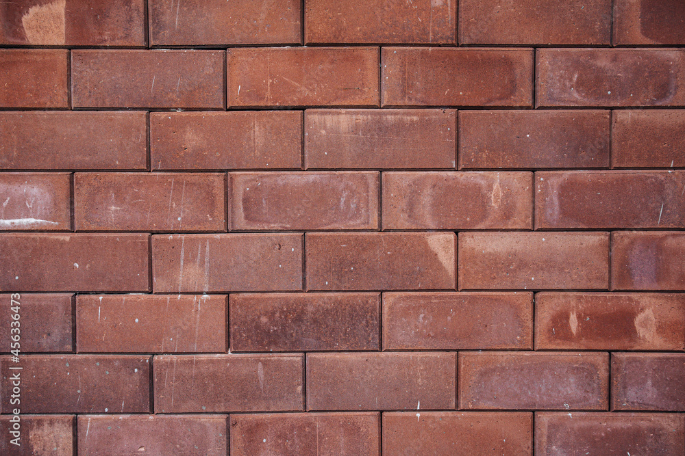 Background texture of brownish orange brick wall. Background texture of brownish orange brick wall.