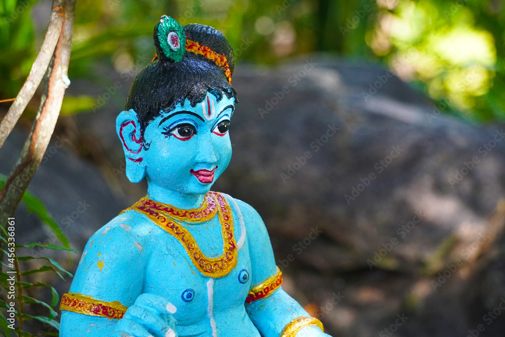 Lord little krishna statue at a park in tirumla hills, Andhra Pradesh