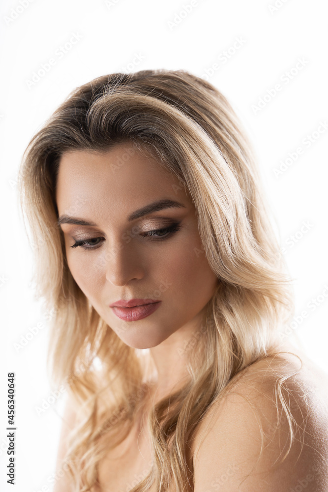 Beautiful woman with a blond hair and smooth skin Beautiful woman with a blond hair and smooth skin
