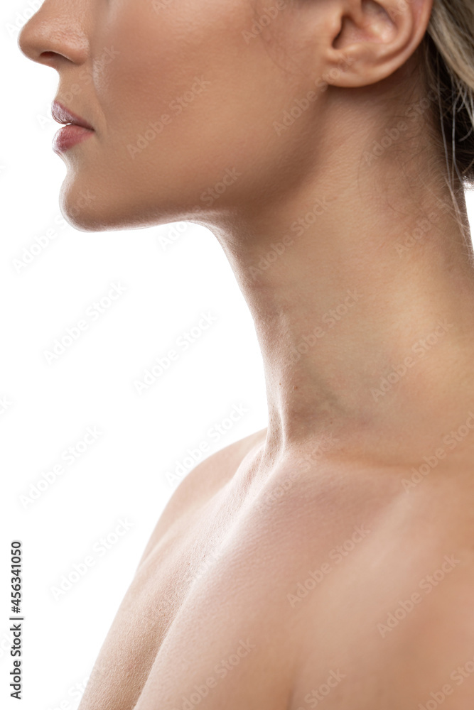 custom made wallpaper toronto digitalCloseup of female neck with a smooth skin