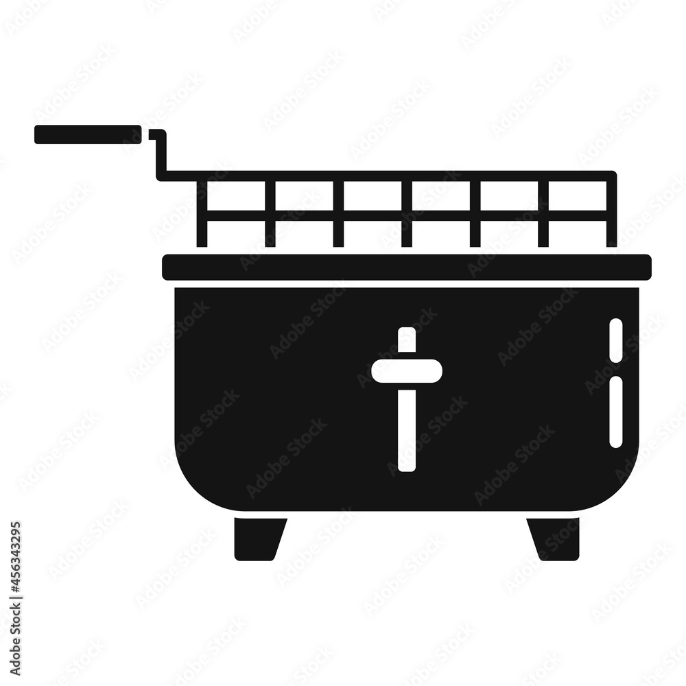 Deep fryer cooking icon simple vector. Fry basket Deep fryer cooking icon simple vector. Fry basket