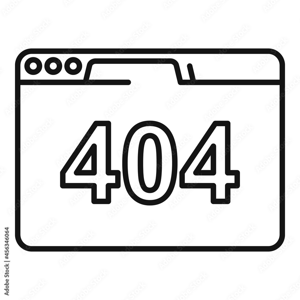 Ui browser icon outline vector. Internet computer Ui browser icon outline vector. Internet computer