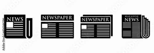 newspaper and magazine icon, newspaper vector, magazine vector illustrations