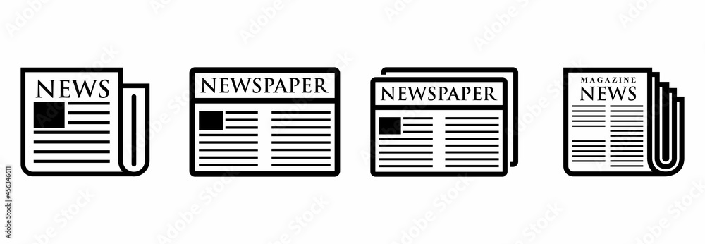 newspaper and magazine icon, newspaper vector, magazine vector illustrations newspaper and magazine icon, newspaper vector, magazine vector illustrations