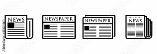 newspaper and magazine icon, newspaper vector, magazine vector illustrations