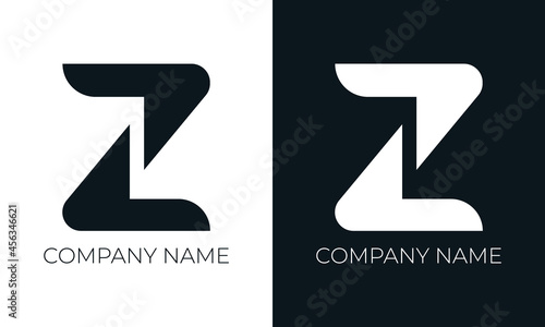 Initial letter z logo vector design template. Creative modern trendy z typography and black colors.