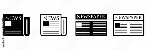 newspaper and magazine icon, newspaper vector, magazine vector illustrations