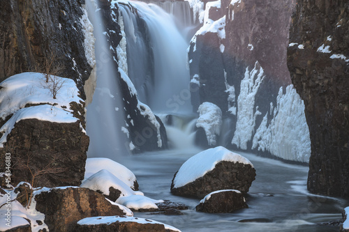 waterfall in winter