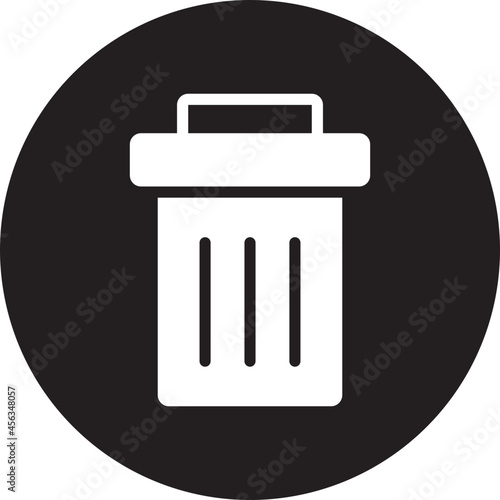 trash glyph icon