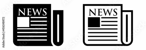 newspaper and magazine icon, newspaper vector, magazine vector illustrations