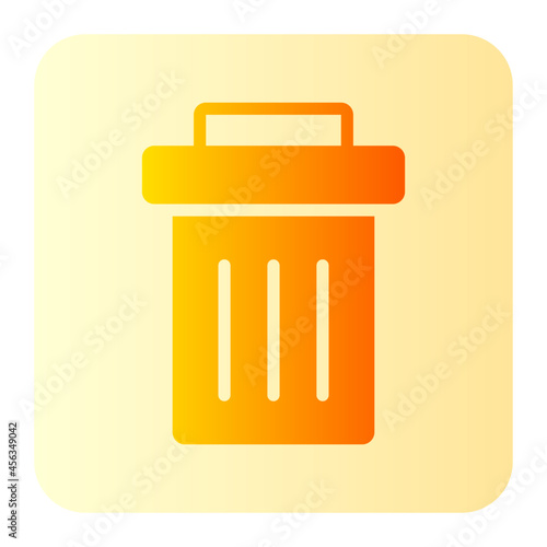 trash gradient icon