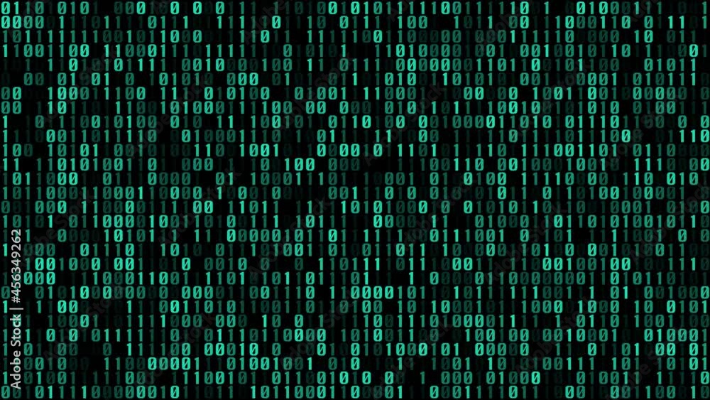 Computer cyberspace binary code 4k Computer cyberspace binary code 4k