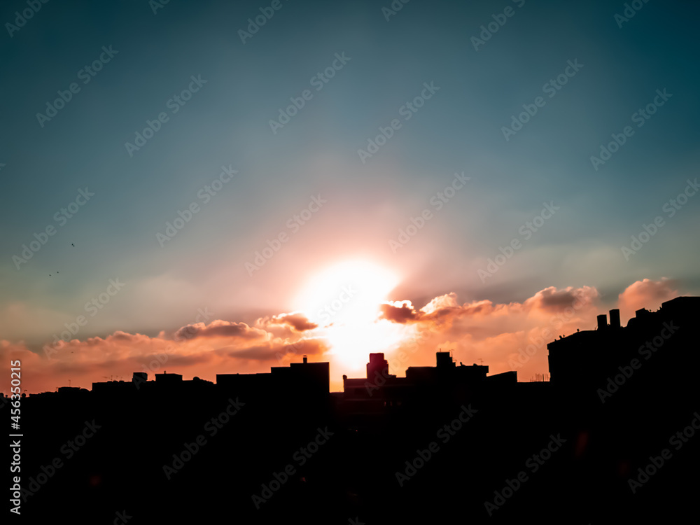 sunset in the city sunset in the city