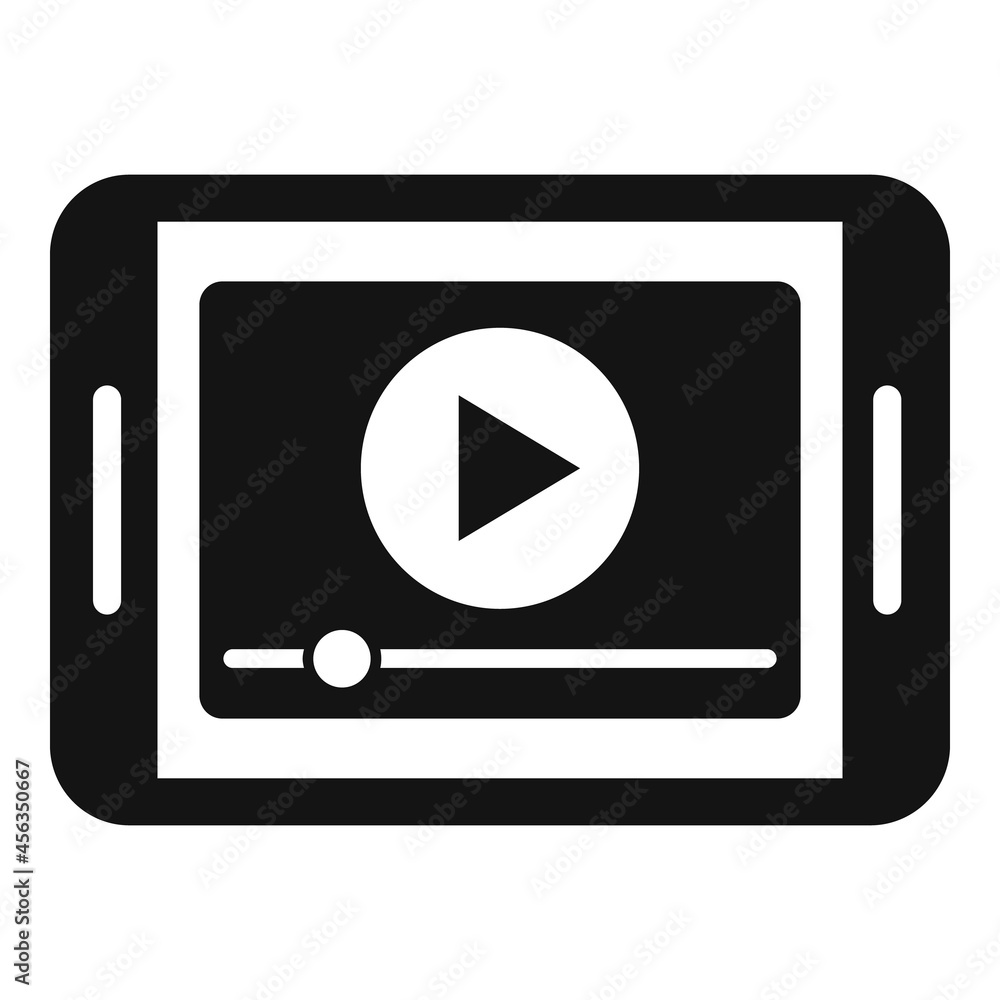 Video stream icon simple vector. Online live Video stream icon simple vector. Online live