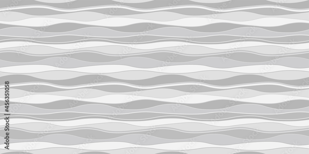 Fototapeta premium Retro wavy background. Seamless pattern. Vector. レトロなみなみパターン