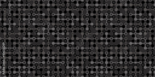 Digital of the future background. Seamless pattern. Vector. 未来のデジタルパターン