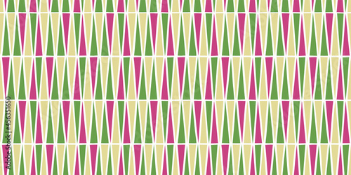 Triangle shapes background. Seamless pattern.Vector. 三角パターン