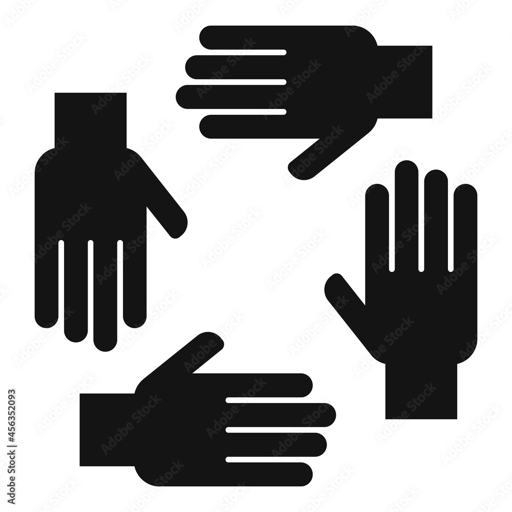 Trust teamwork icon simple vector. Partnership business Trust teamwork icon simple vector. Partnership business