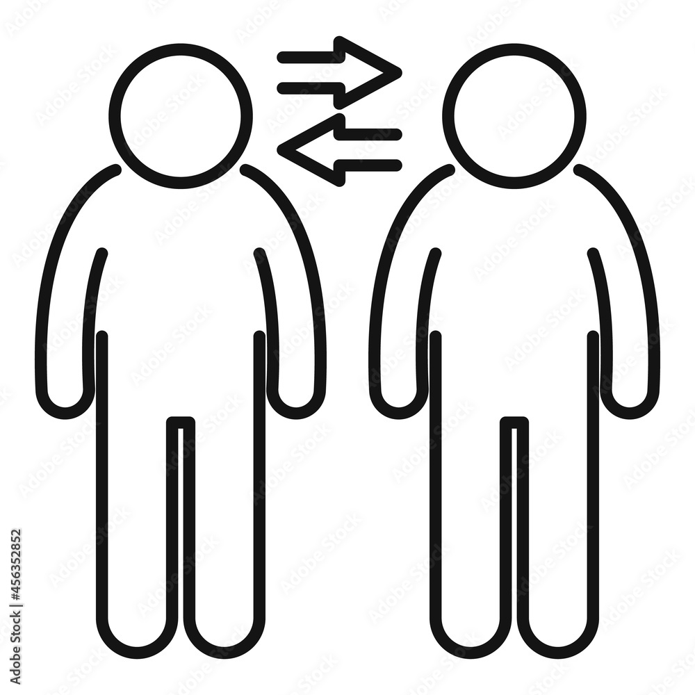 Trust friendship icon outline vector. Partnership deal Trust friendship icon outline vector. Partnership deal