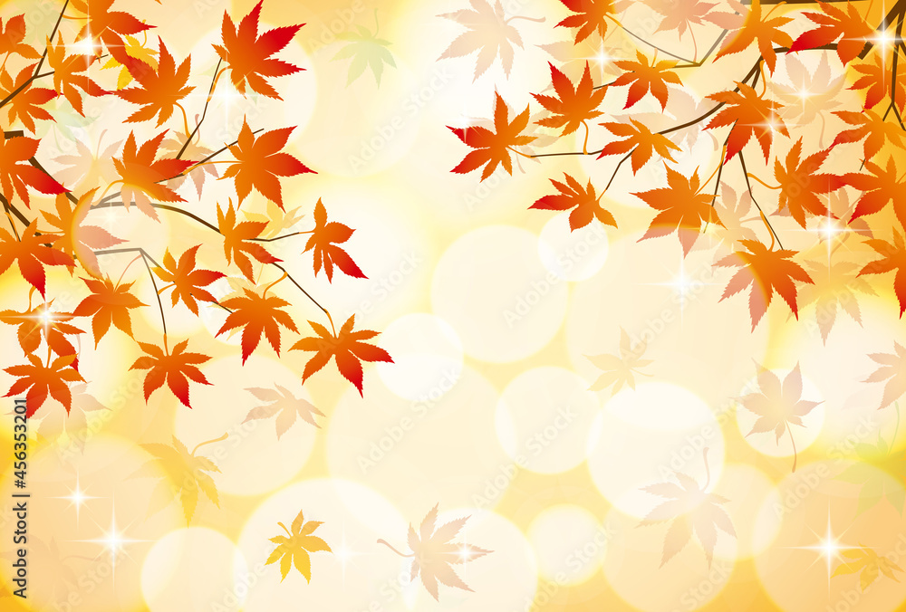 秋の紅葉イメージの背景素材 Stock Vector Adobe Stock 秋の紅葉イメージの背景素材 Stock Vector Adobe Stock