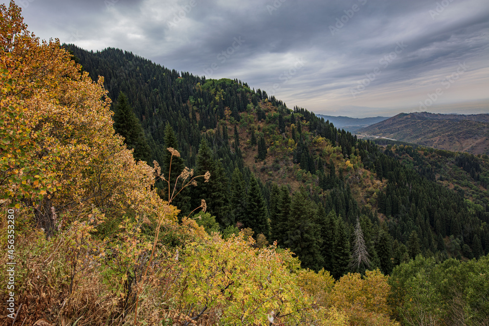 autumn landscape with mountains autumn landscape with mountains