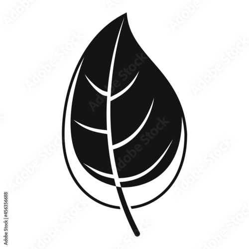 Basil leaves icon simple vector. Herb plant