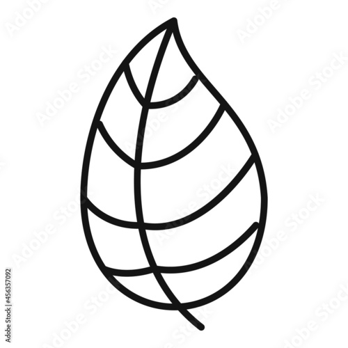 Cooking basil icon outline vector. Herb leaf