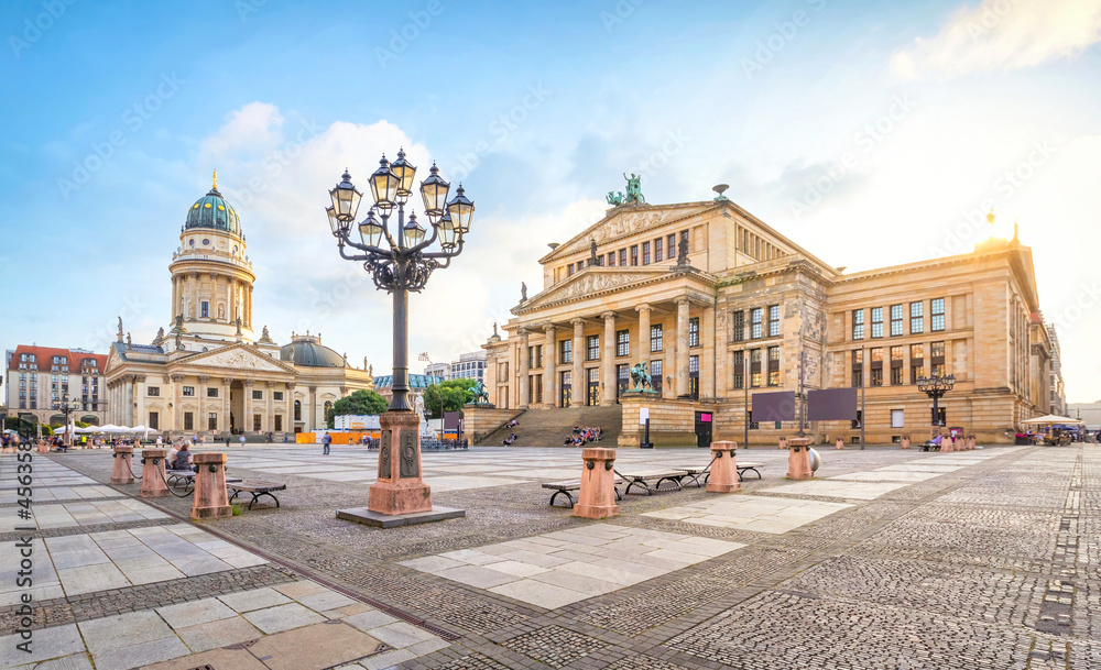Berlin, Germany. View of Gendarmenmarkt square famous for its architecture.