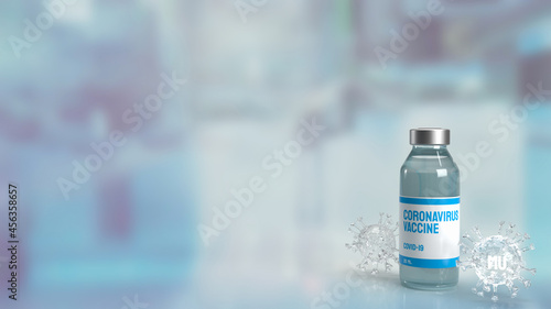 The Mu COVID 19 variant and vaccine for medical or outbreak concept 3d rendering