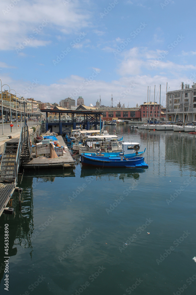 Fototapeta premium HOLIDAYS IN GENOA capital of the Italian region of Liguria and the sixth-largest city in Italy