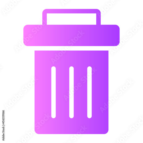 trash gradient icon