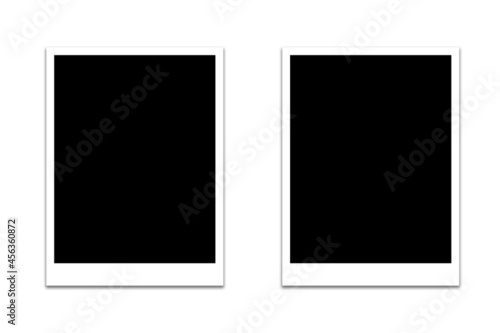 Create photo frames on a white background