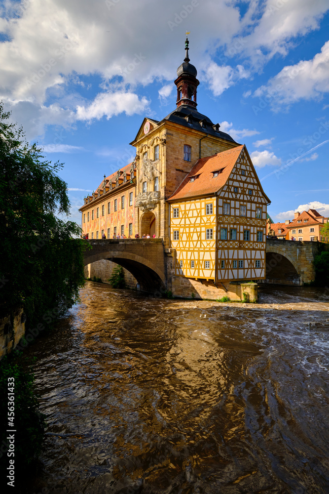 Altes Rathaus in der UNESCO-Weltkulturerbestadt Bamberg, Oberfranken, Franken, Bayern, Deutschland