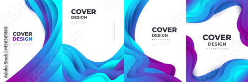 Modern Abstract Cover Design Template with Colorful Fluid and Liquid Shapes. Liquid Background Design for Front Page, Theme, Brochure, Banner, Cover, Booklet, Print, Flyer, Book, Card or Advertising