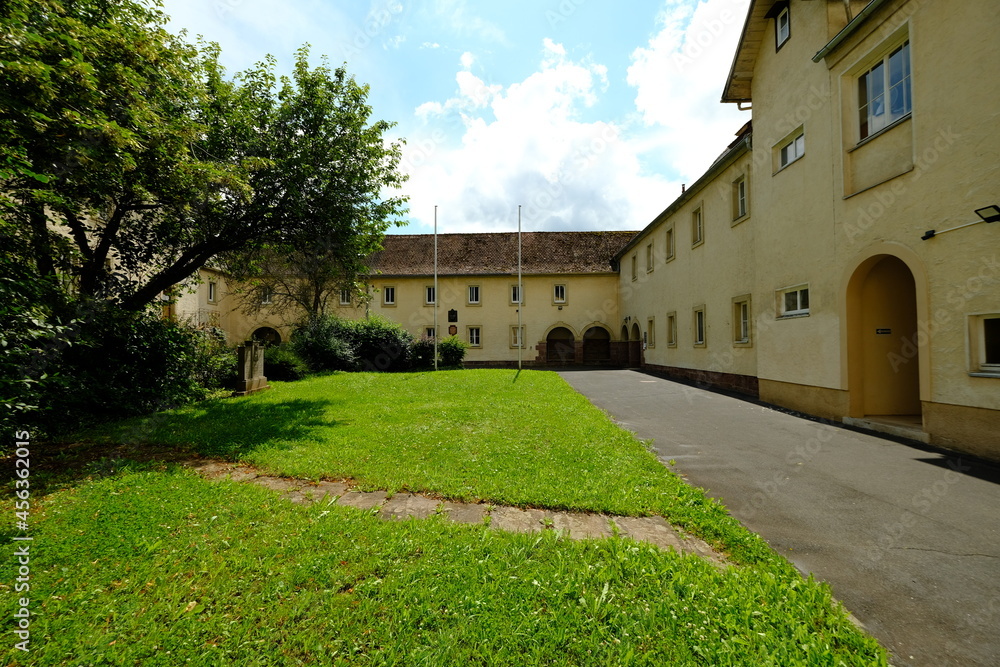 Das Kloster Hausen in Hausen bei Bad Kissingen, UNESCO – Weltkulturerbe, Unterfranken, Franken, Bayern, Deutschland