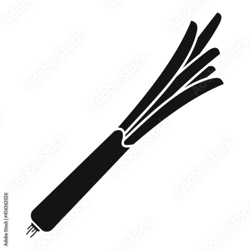 Chive garlic icon simple vector. Chinese onion