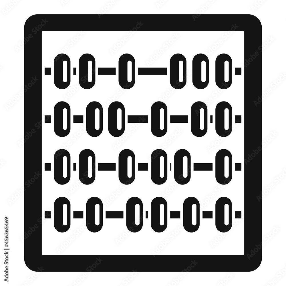 School abacus icon simple vector. Math calculator School abacus icon simple vector. Math calculator