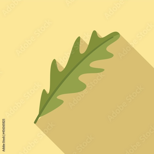 Arugula icon flat vector. Rucola salad