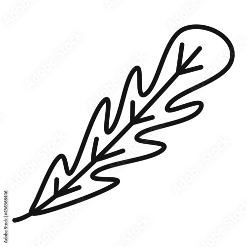 Arugula salad icon outline vector. Rucola leaf