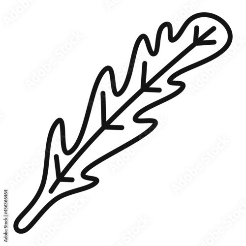 Rucola icon outline vector. Arugula salad